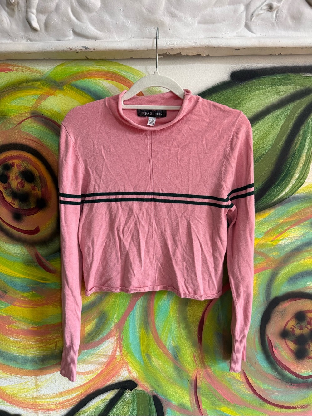 Pink UO Crop Sweater Top